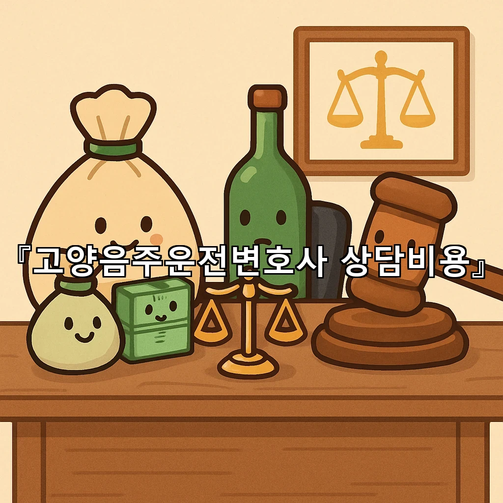 고양음주운전변호사상담비용 상담 전 꼭 정리해야 할 내용