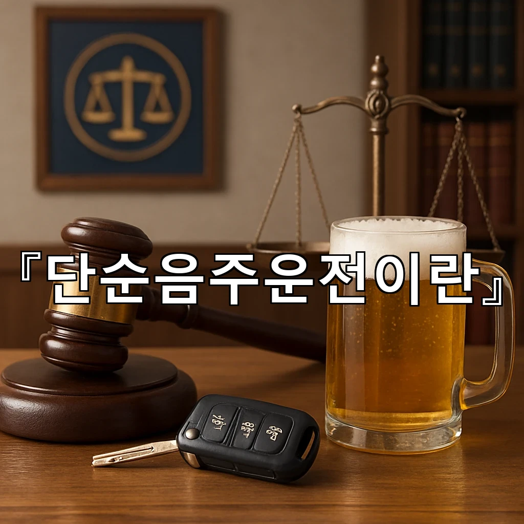 단순음주운전이란 운전의 의미와 판단 기준을 먼저 살펴보기