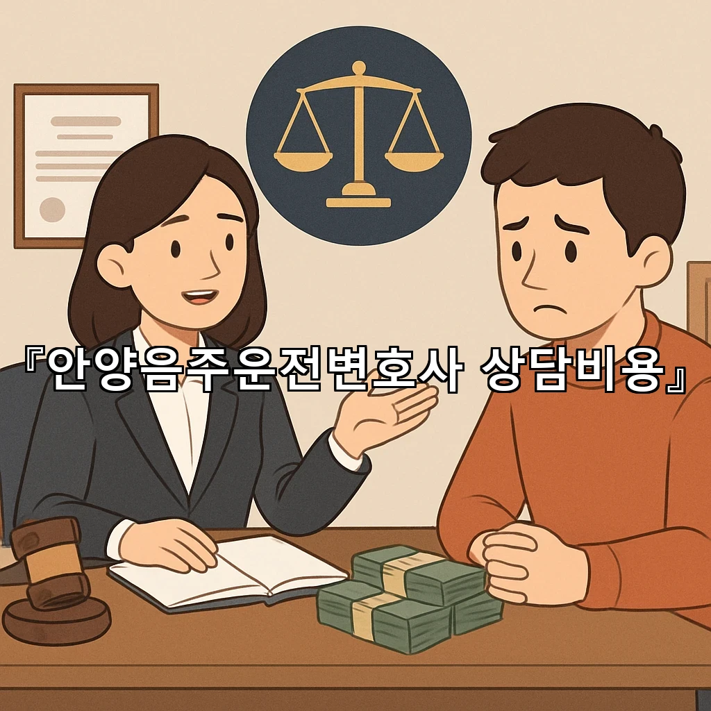안양음주운전변호사상담비용 결정 전에 알아둘 핵심 흐름 정리