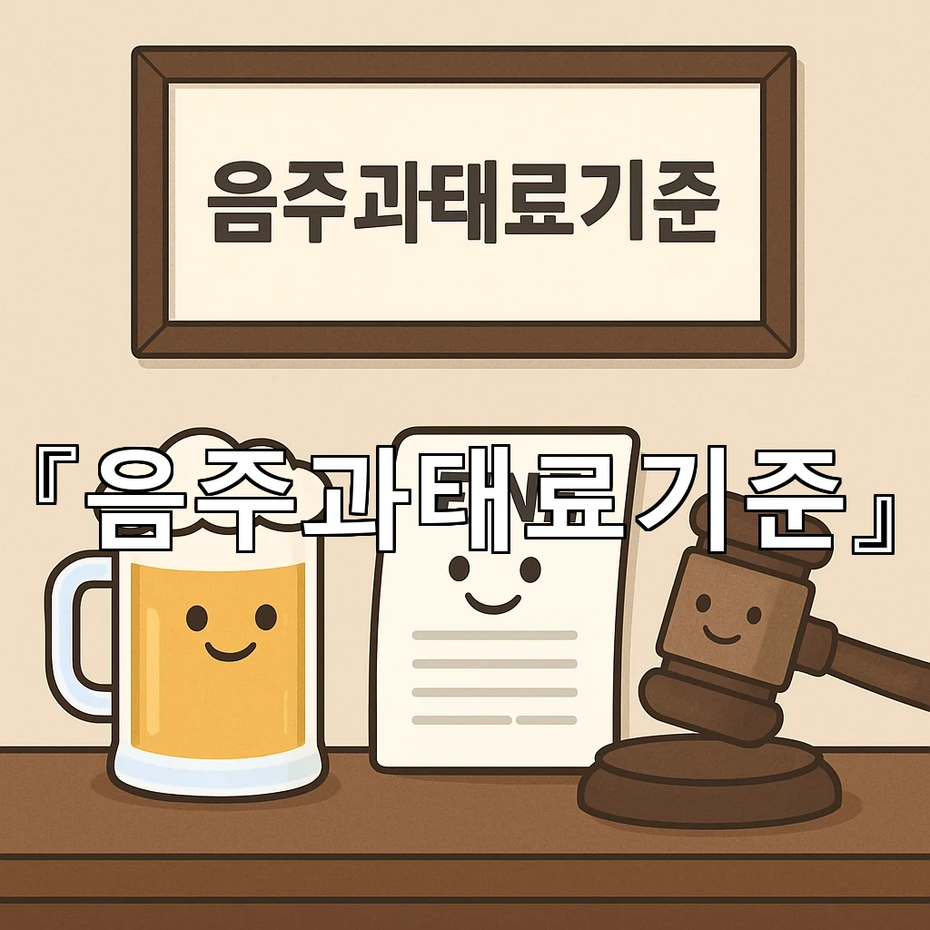 음주과태료기준 한눈에 살펴보는 상황별 정리와 판단 흐름