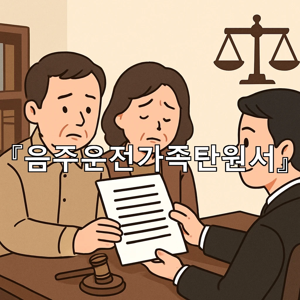 음주운전가족탄원서 작성이 막막할 때 차분히 준비하는 기준