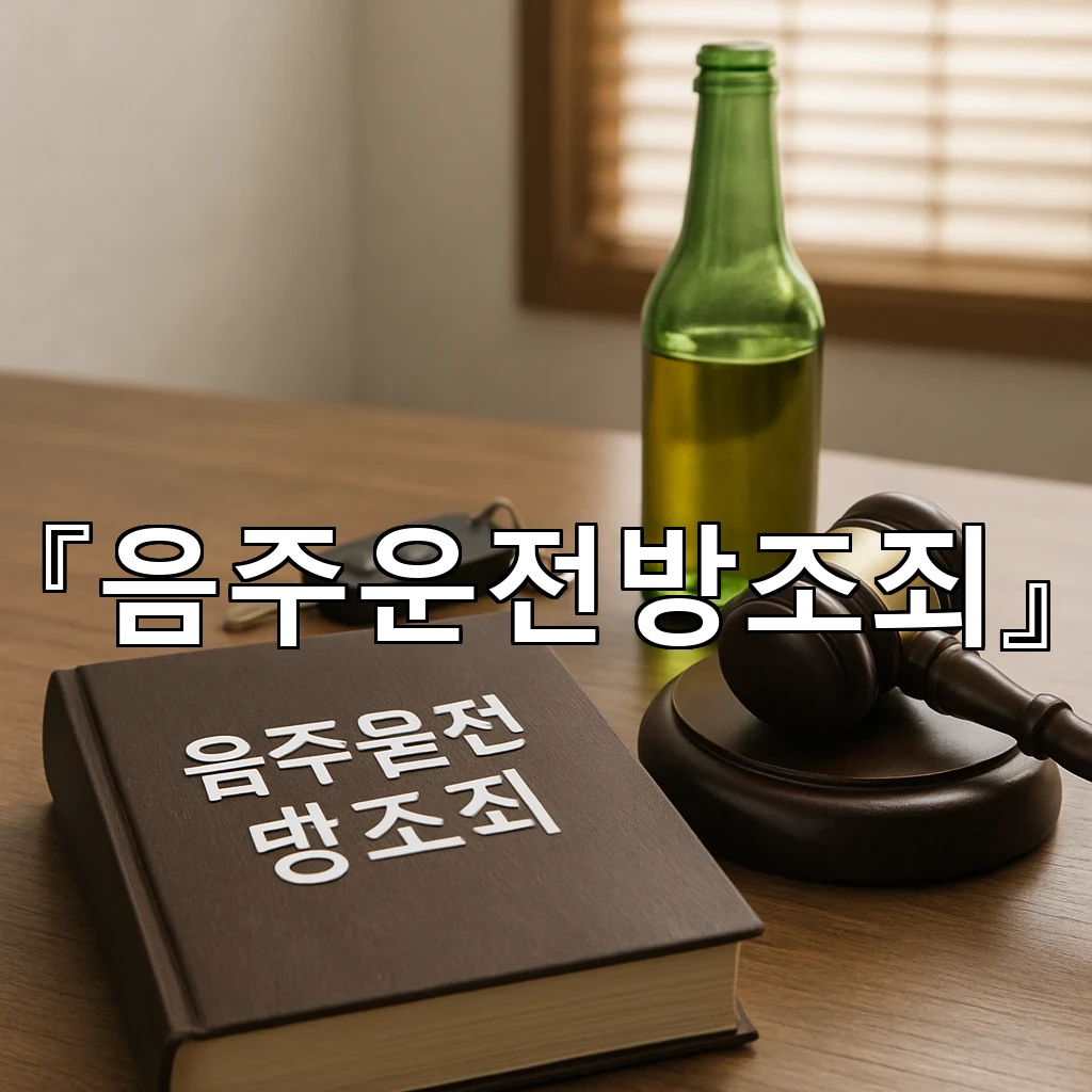 음주운전방조죄 함께 엮이는 순간 책임의 경계가 달라집니다