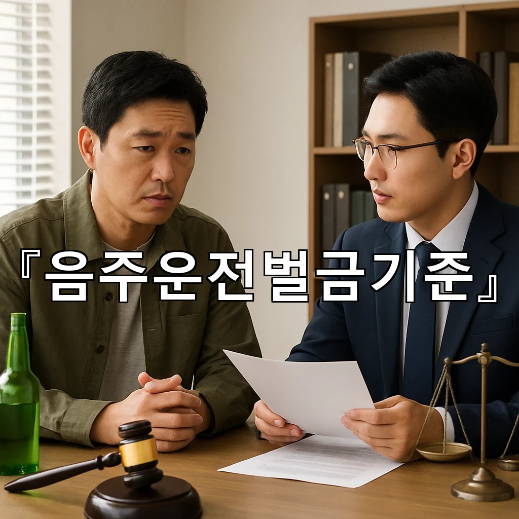 음주운전벌금기준 처음 마주한 사람을 위한 실제 판단의 흐름
