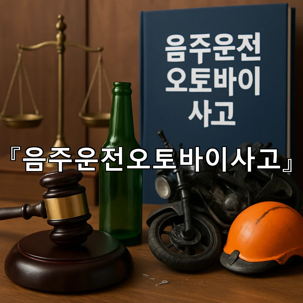 음주운전오토바이사고 후 합의 시기와 판단 기준 알아보기