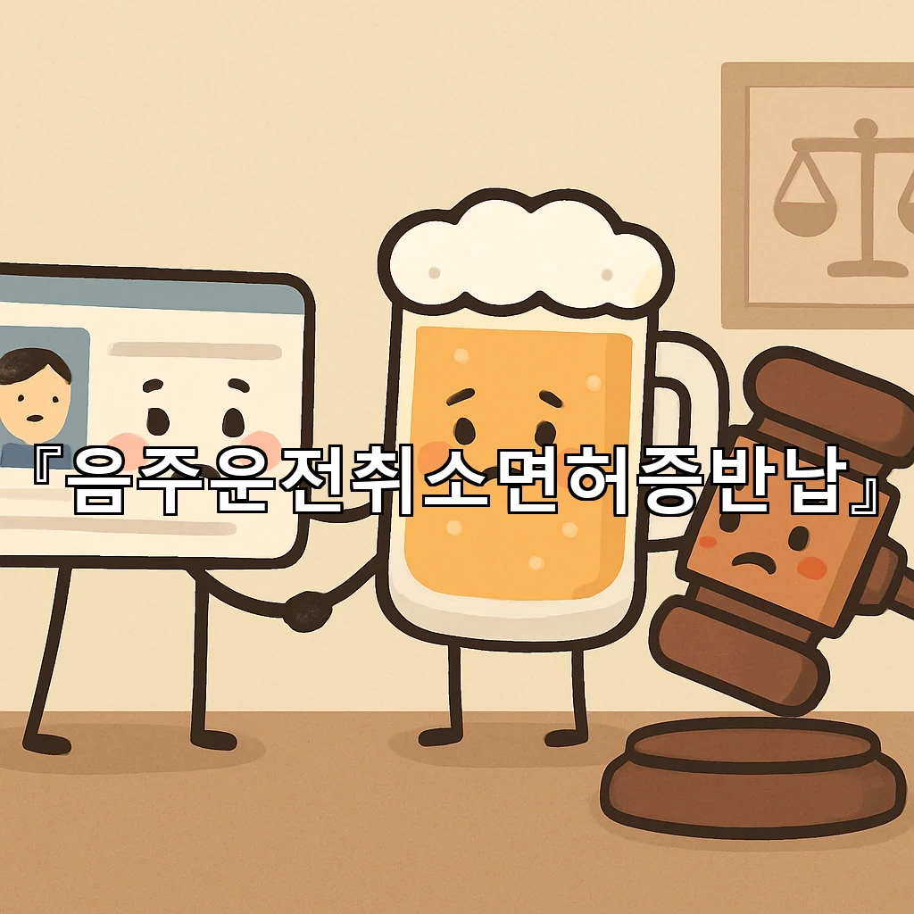 음주운전취소면허증반납