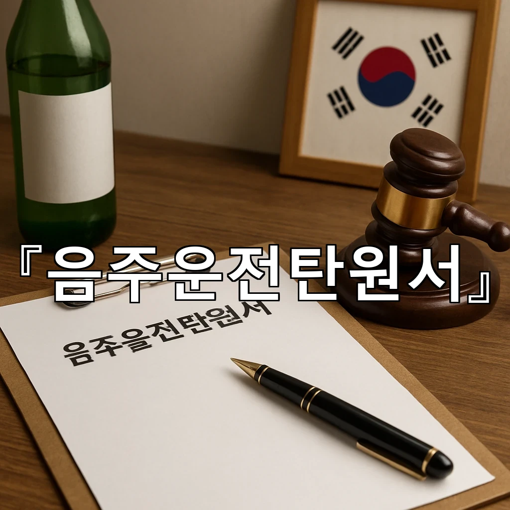 음주운전탄원서 반성의 깊이를 전하는 문장으로 마음을 잇는 방법