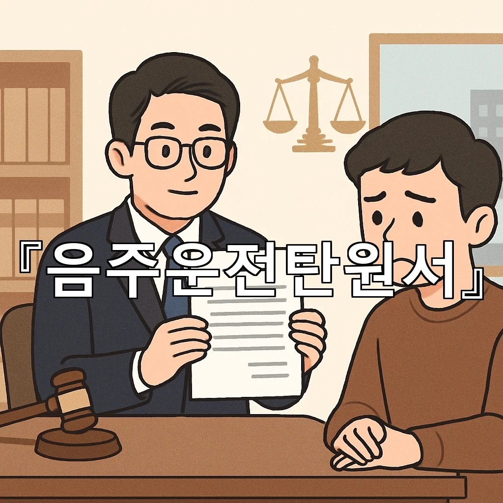음주운전탄원서 제출 전 알아두면 좋은 문장 구성과 흐름 정리