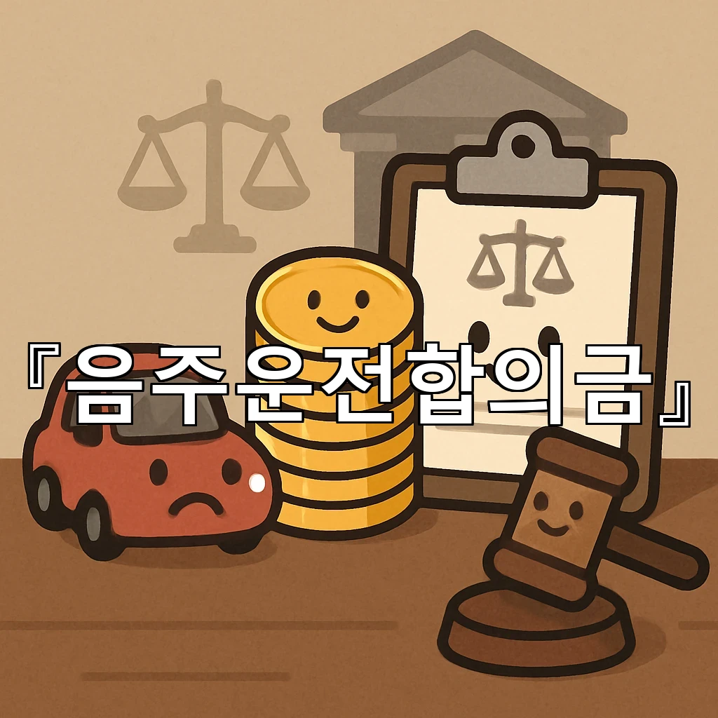 음주운전합의금 예상보다 커지는 순간 먼저 살펴볼 기준들