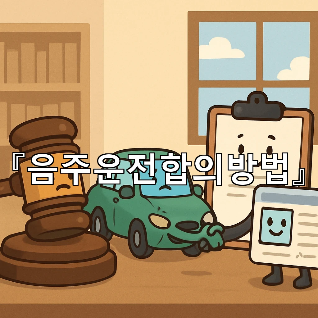 음주운전합의방법 절차를 따라가며 마음을 다독이는 현실 정리