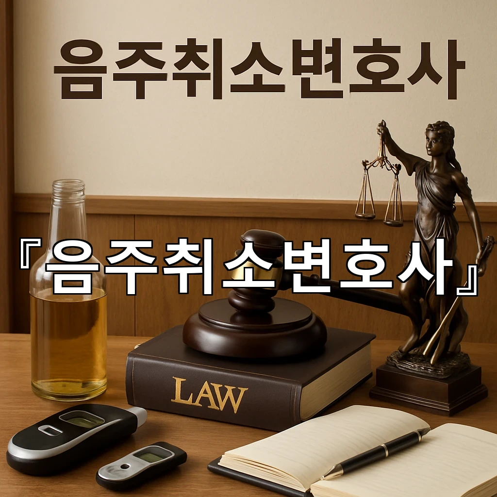 음주취소변호사 서류 정리부터 결과 예측까지 차분한 안내