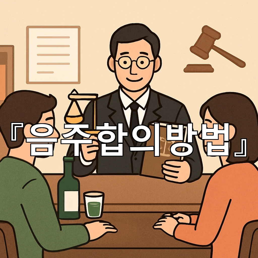 음주합의방법 감정이 앞서지 않게 상황을 정리하는 세심한 절차