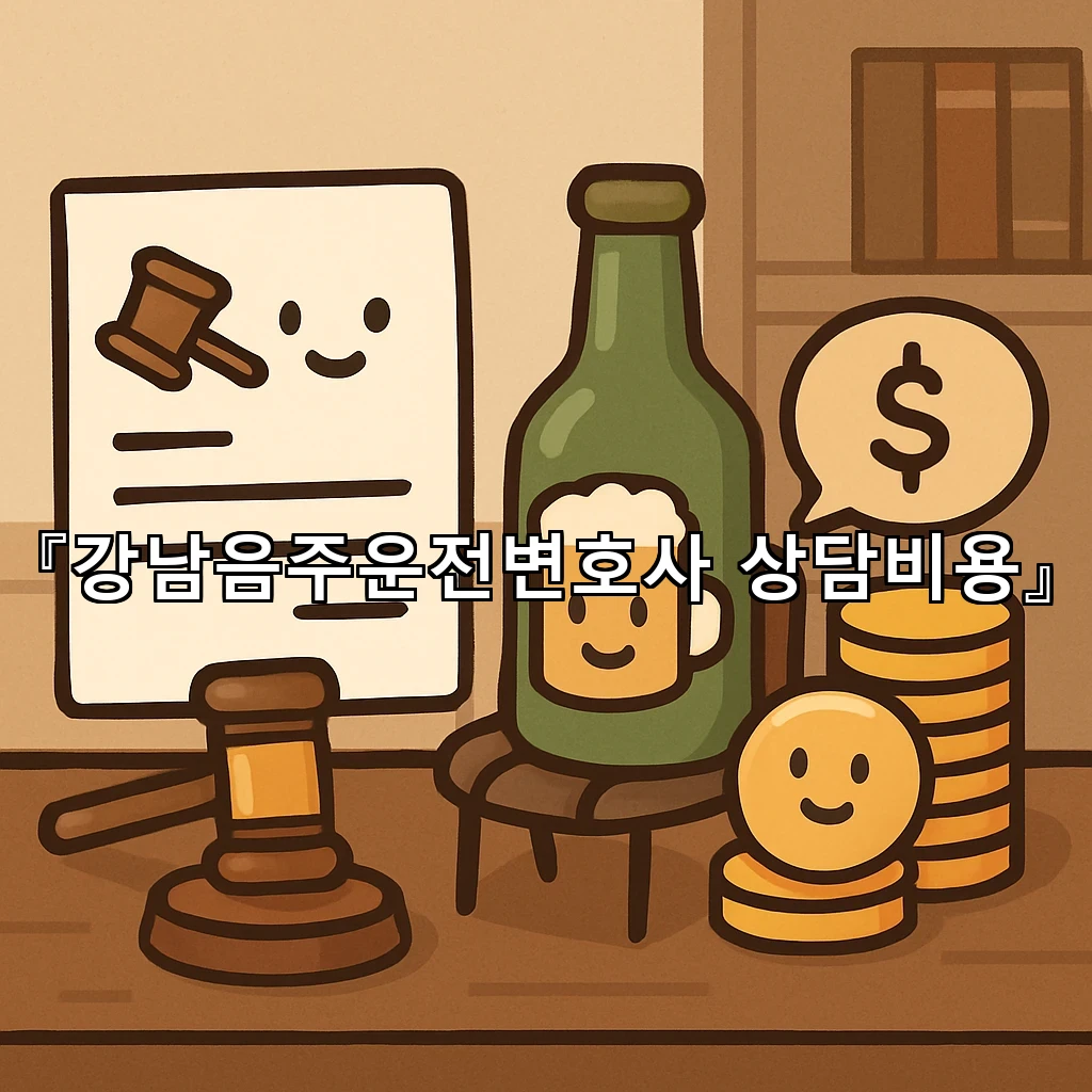 강남음주운전변호사상담비용 문의 전 알아두면 좋은 핵심 정리
