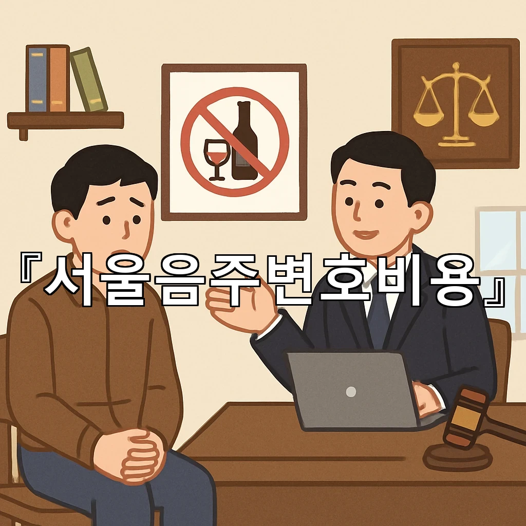 서울음주변호비용 산정이 달라지는 흐름과 판단 기준 정리