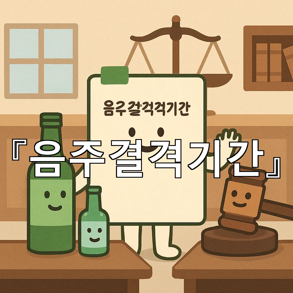 음주결격기간 면허정지 이후 다시 운전대 잡기 전 살펴볼 흐름