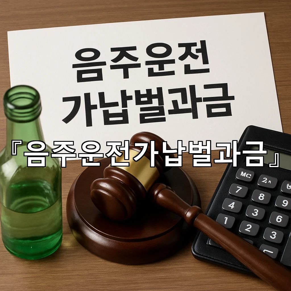음주운전가납벌과금 납부 전 확인해야 할 서류와 기한의 의미