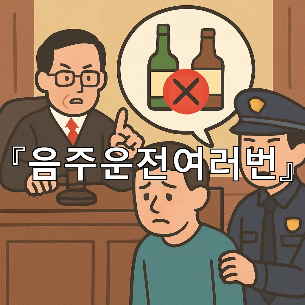 음주운전여러번 같은 실수라 부르기 어려운 이유와 대응의 흐름
