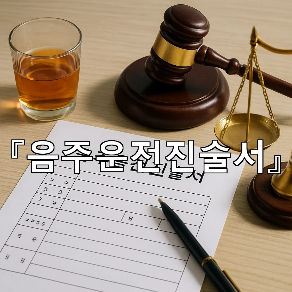legal image 음주운전진술서 10379