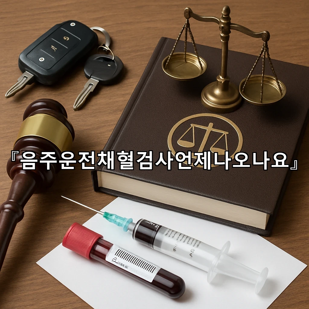 음주운전채혈검사언제나오나요 예상보다 길어질 때 확인할 내용들