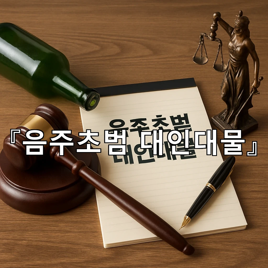 음주초범대인대물 조사 전후로 준비하면 좋은 자료와 진술의 방향