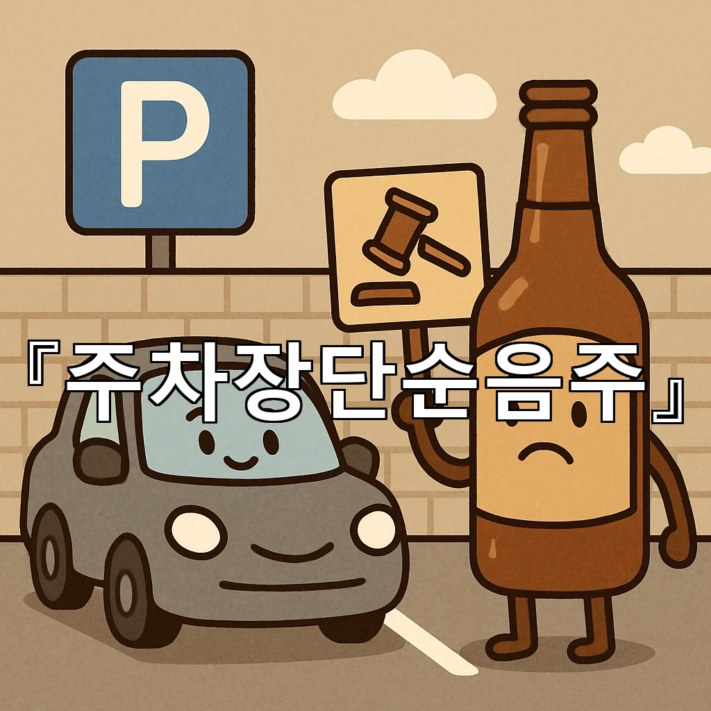 주차장단순음주 상황을 마주했을 때 기억해야 할 기본의 태도