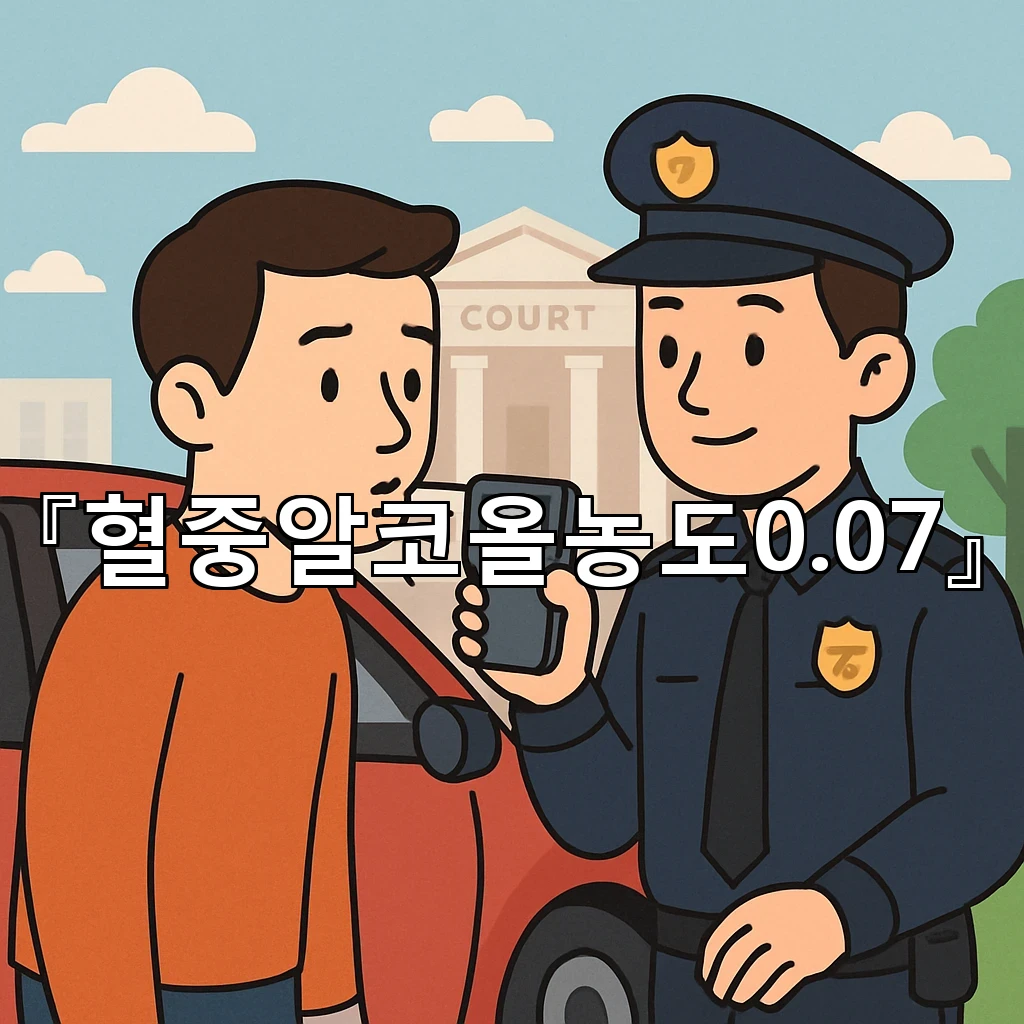 혈중알코올농도0.07 기준을 읽는 새로운 관점과 대응의 흐름