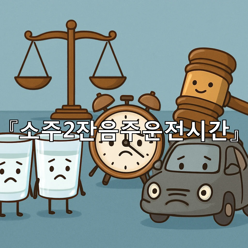 소주2잔음주운전시간 이후 판단 흐름을 바꾸는 핵심 기준 정리