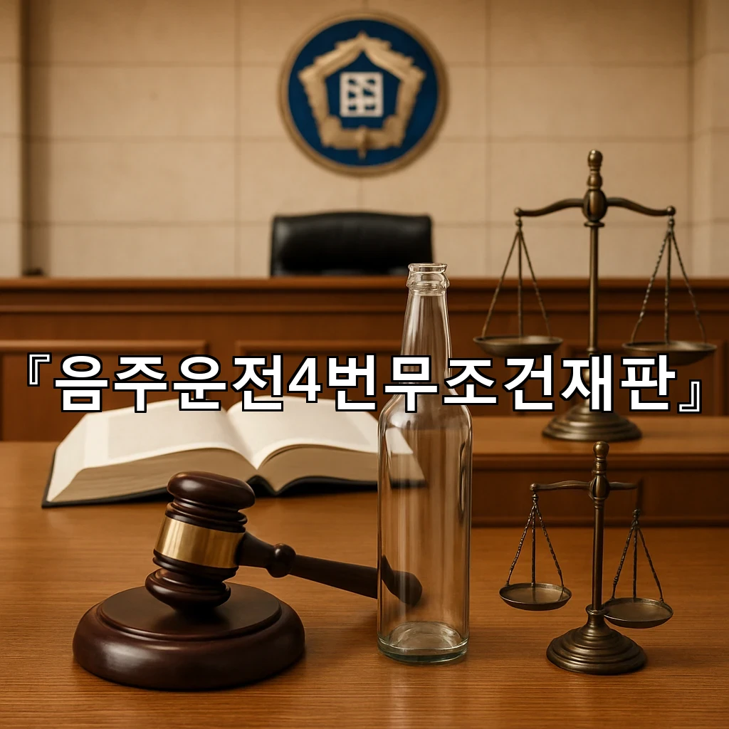 음주운전4번무조건재판