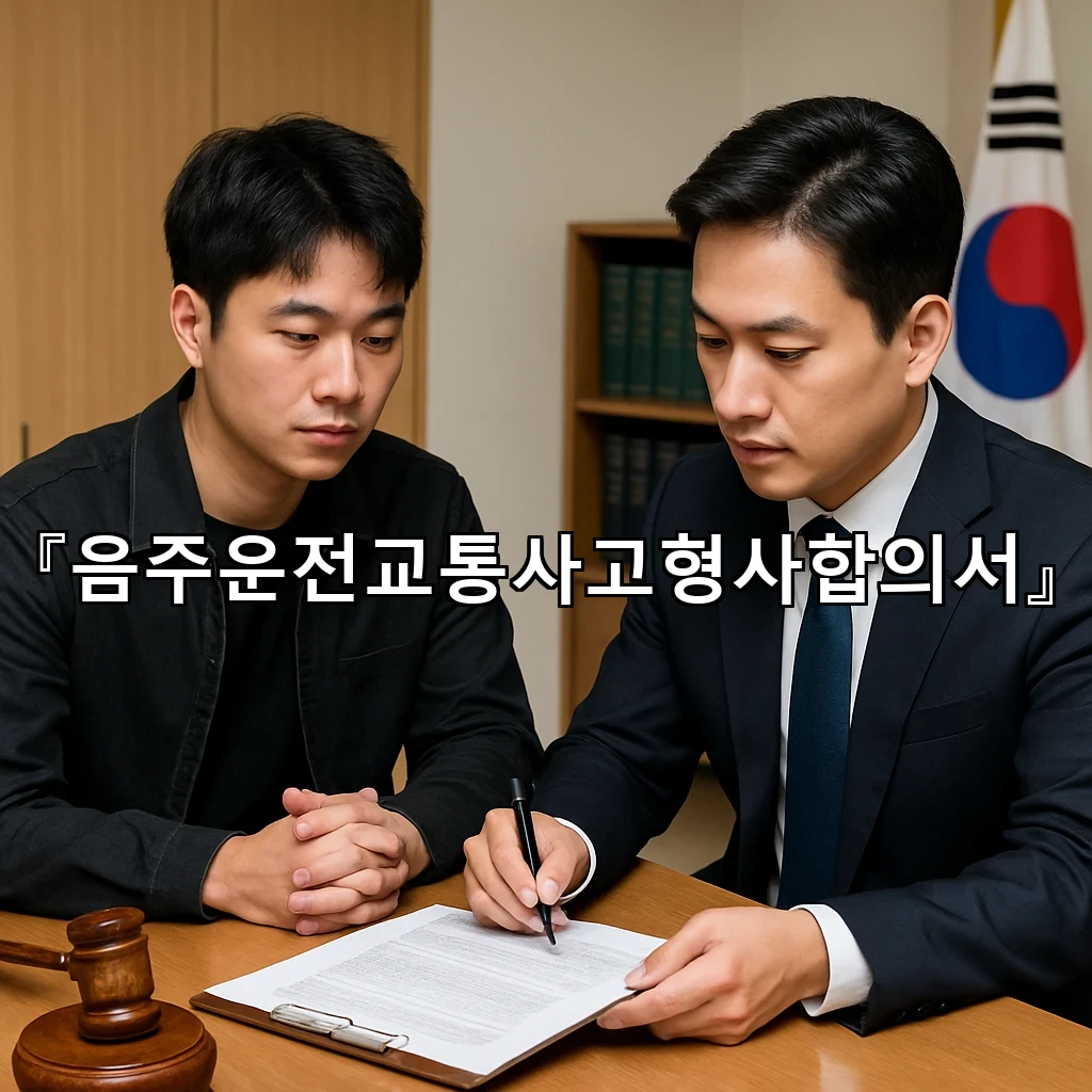 음주운전교통사고형사합의서 작성 전 놓치기 쉬운 핵심 흐름 정리